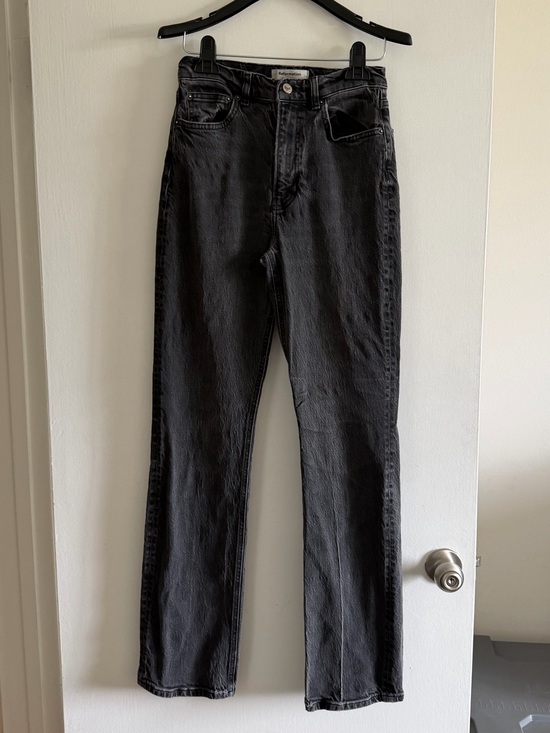 Reformation Denim - Reformation Designer Denim Washed Black Peyton High Rise Bootcut Jeans size 26